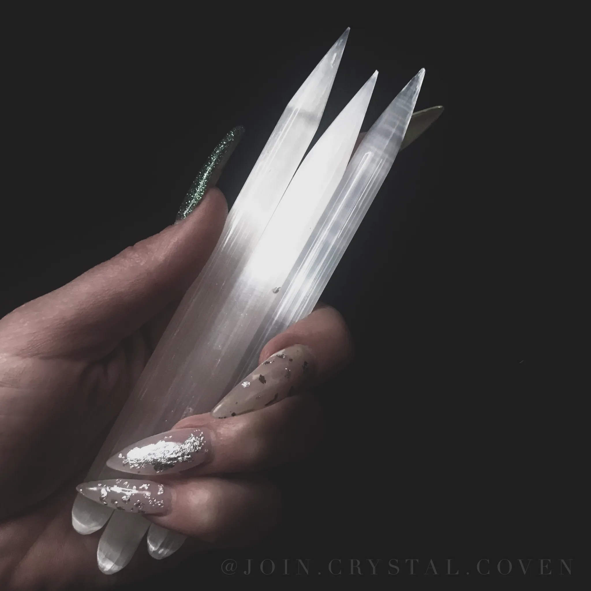 Selenite Pencil Wand