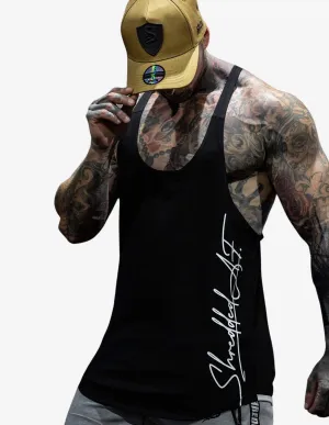 Signature  singlet Black/White