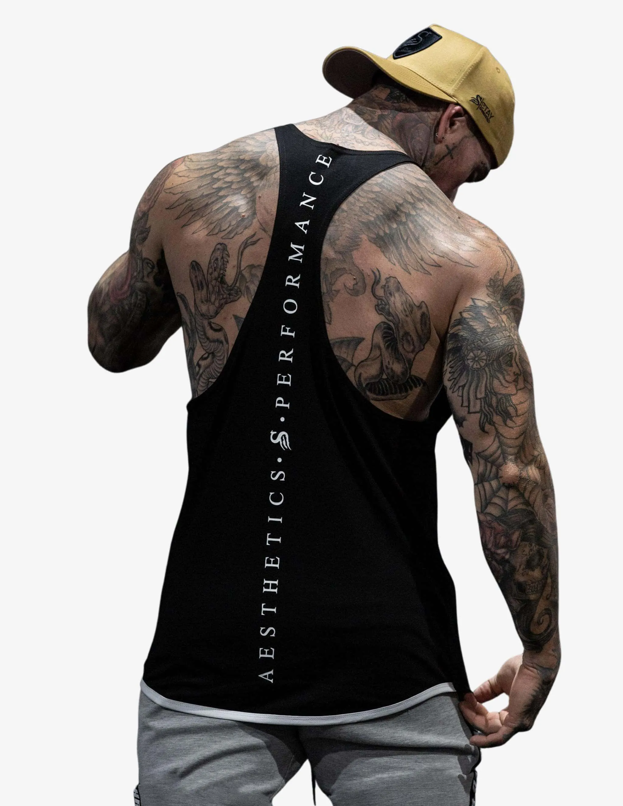 Signature  singlet Black/White