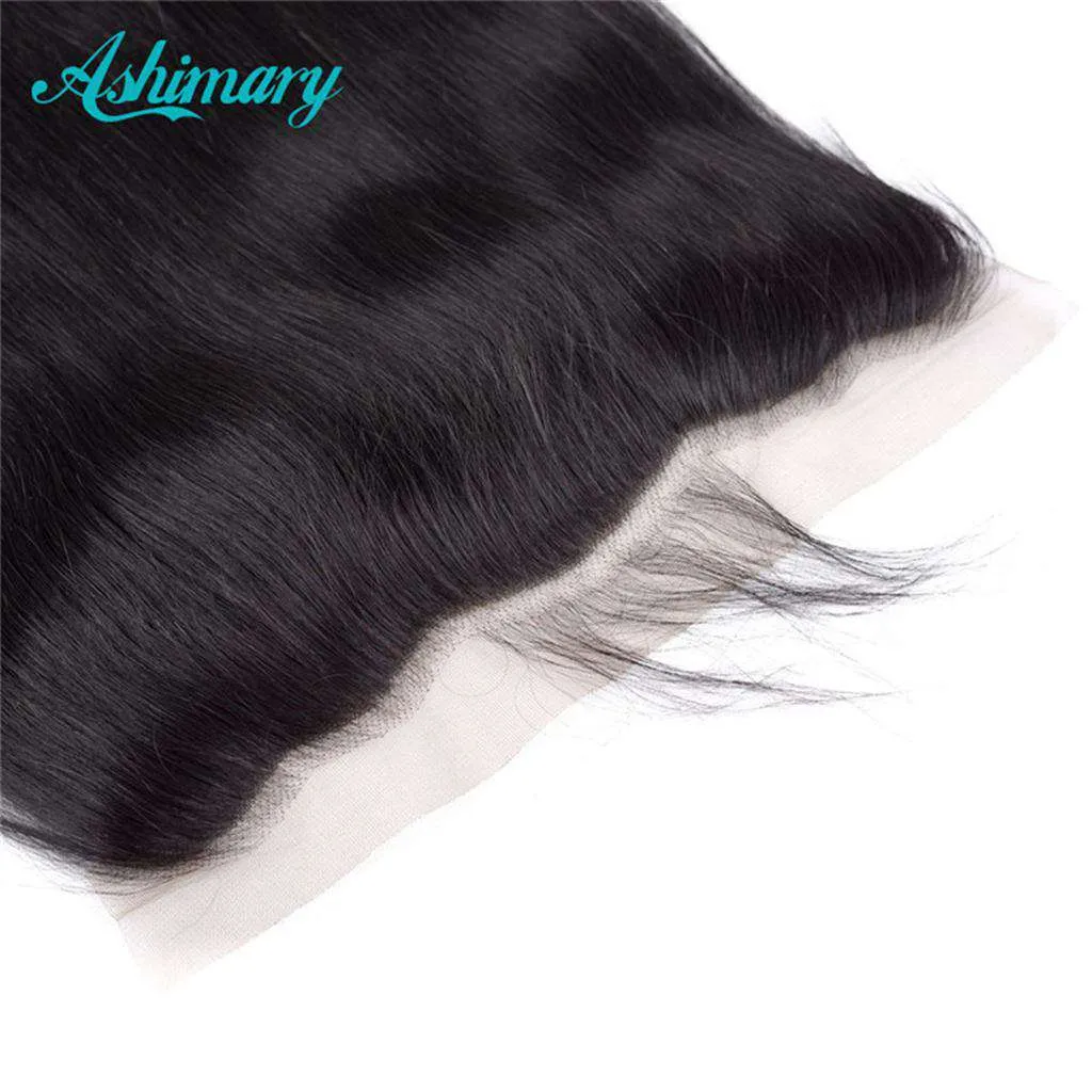 Silky Straight 13x6 Full Frontal Transparent Lace Brazilian Human Hair