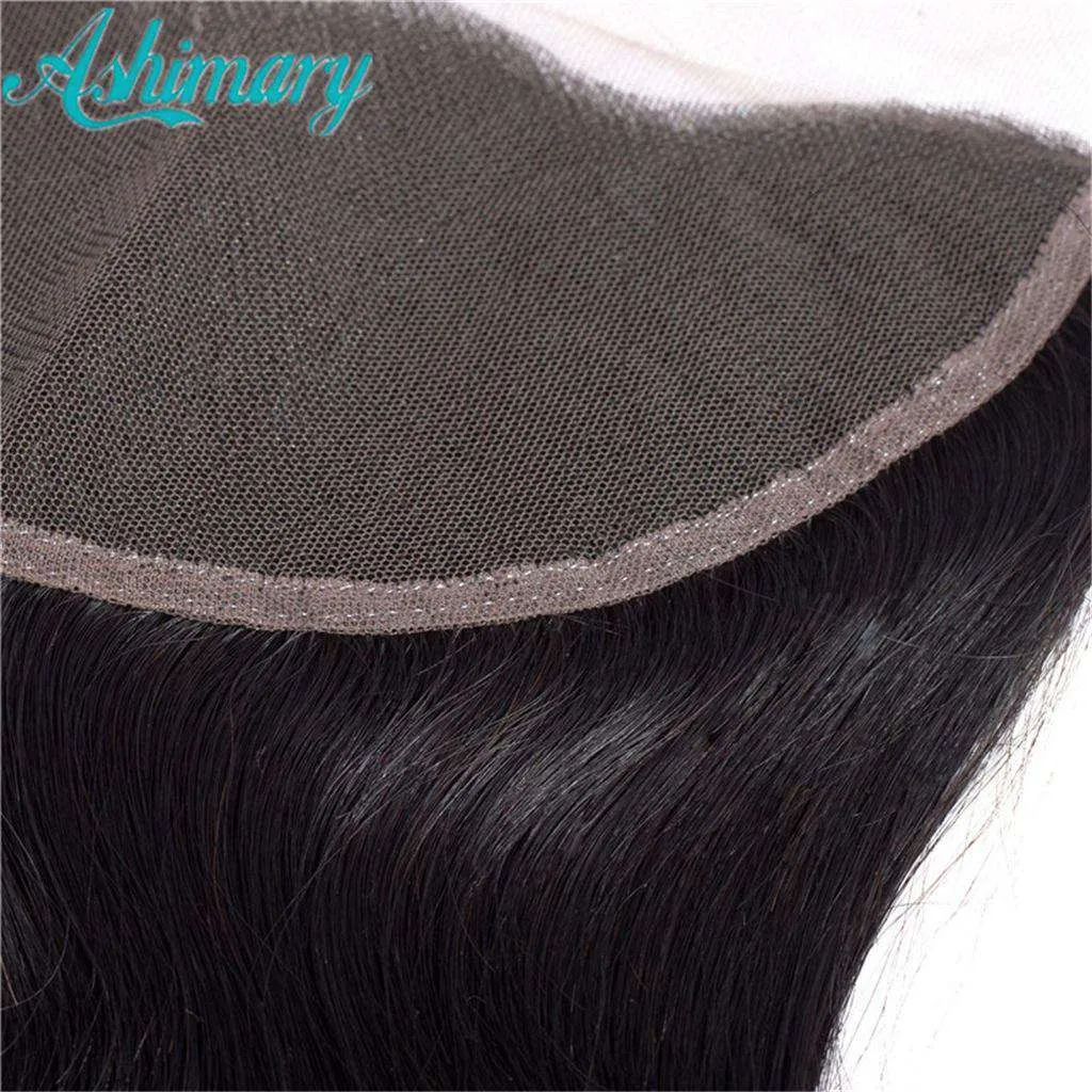 Silky Straight 13x6 Full Frontal Transparent Lace Brazilian Human Hair