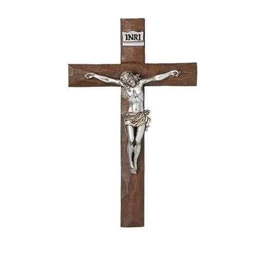 Silver Wall Crucifix 11-1/2"