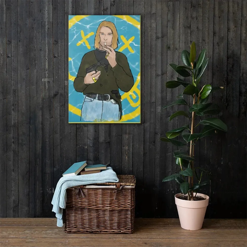 Smiling Through the Waves – A Vibrant Tribute to Kurt Cobain