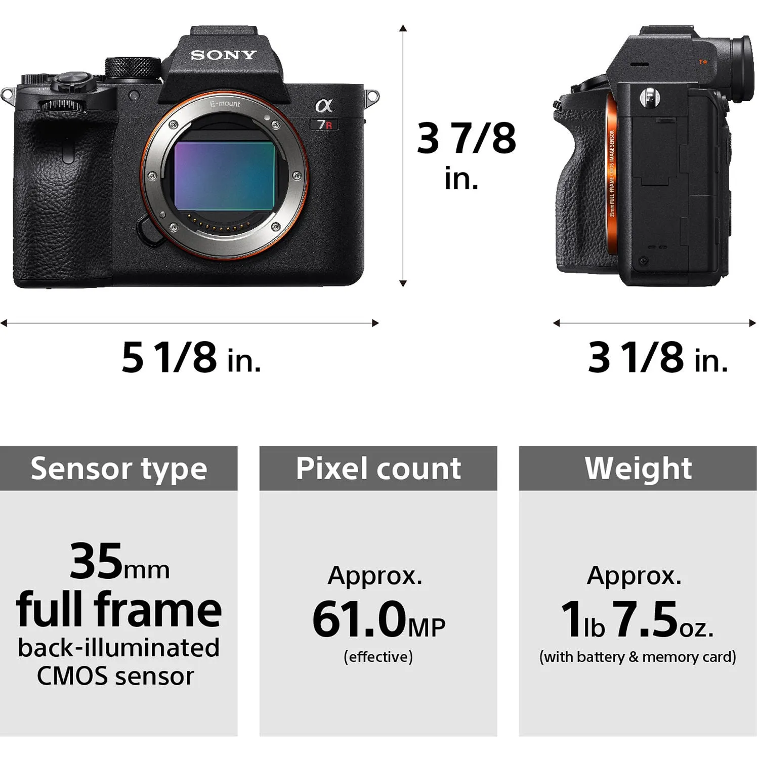Sony Alpha a7R IVA Mirrorless Digital Camera | Body Only