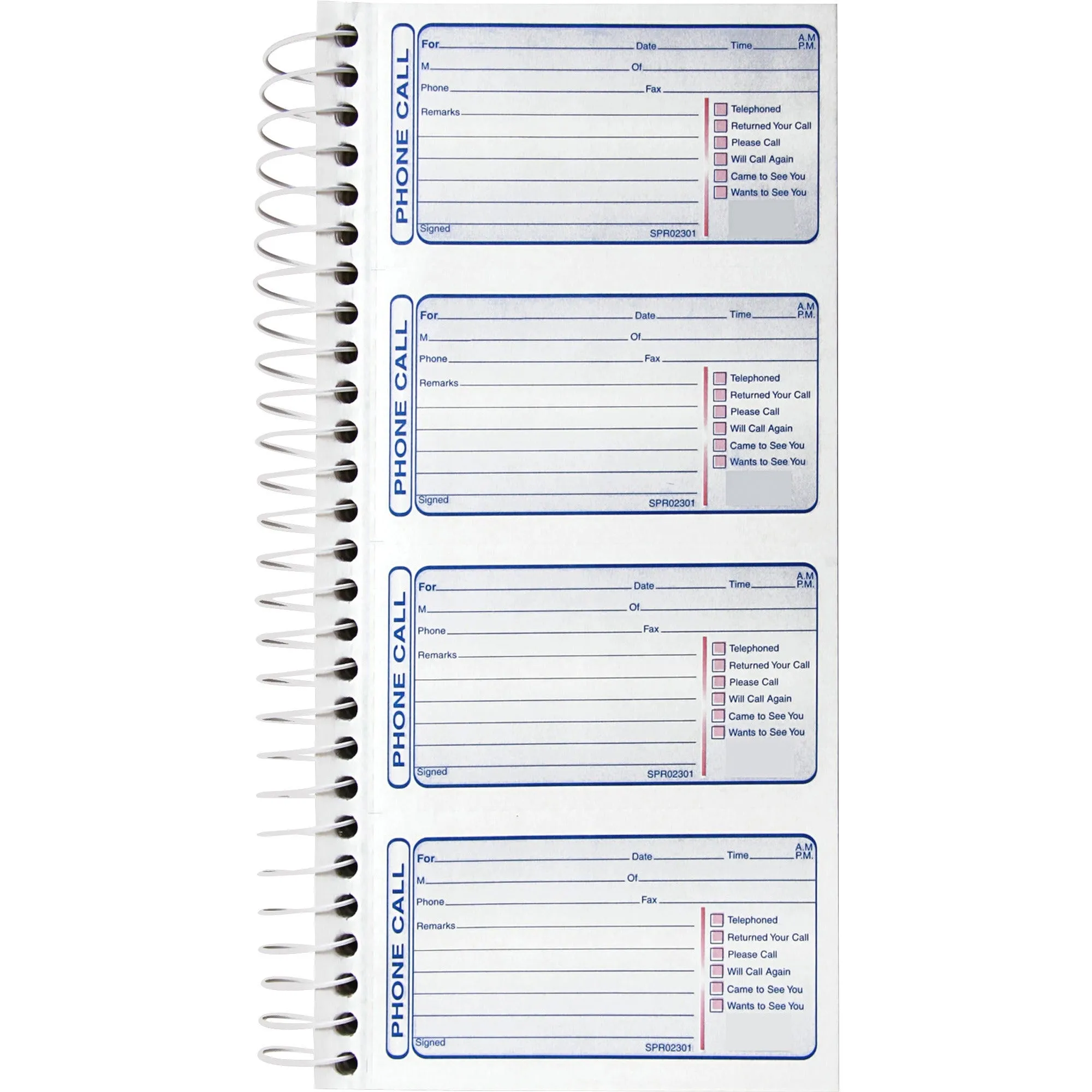 Sparco 4CPP Carbonless Telephone Message Book