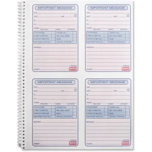 Sparco 4CPP Carbonless Telephone Message Book