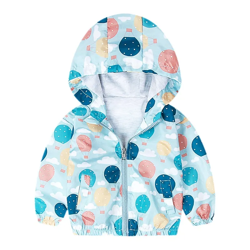 Spring Hooded Zipper Jackets