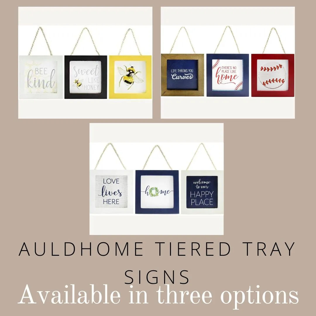 Spring Tiered Tray Signs (Case of 40 Sets)