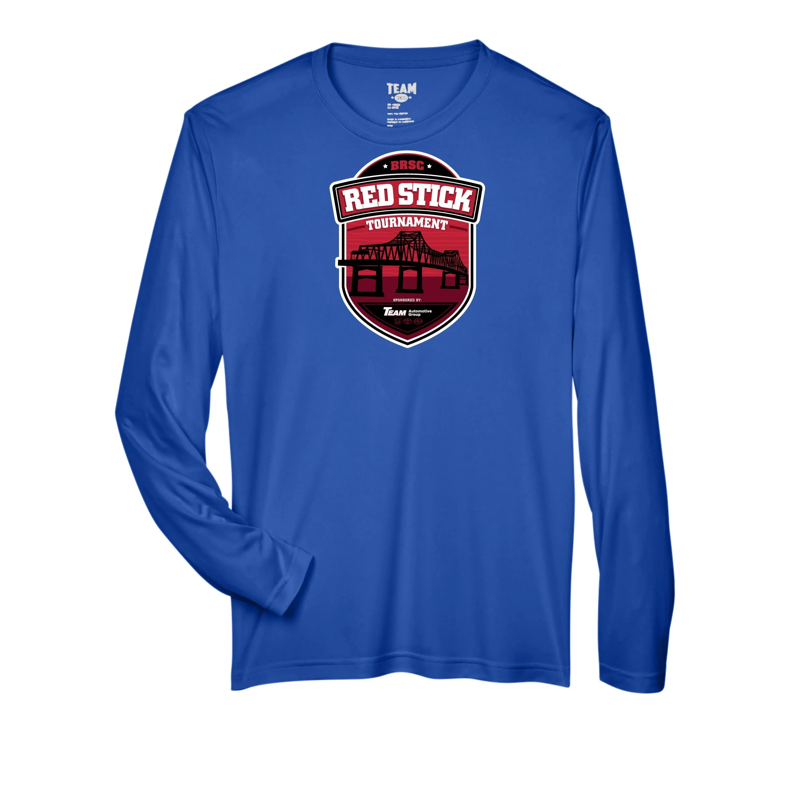 Team 365 Zone Performance Long Sleeve Shirts Red Stick