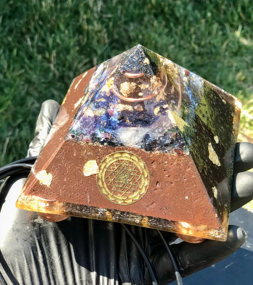 The “Family Pack” - 8-Sided Radionics Large Giza  (15 Hz), 6 Towerbusters, Smart Meter & Wi-Fi/Microwave Shields, 1 Amulet, 2 phone shields & 3 Freebies, 6 for repeat buyer ($243 in savings!)