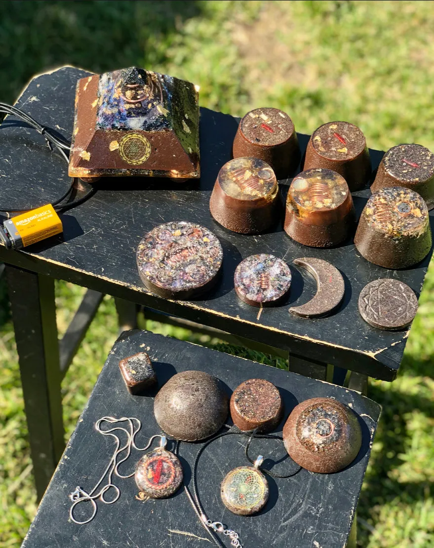 The “Family Pack” - 8-Sided Radionics Large Giza  (15 Hz), 6 Towerbusters, Smart Meter & Wi-Fi/Microwave Shields, 1 Amulet, 2 phone shields & 3 Freebies, 6 for repeat buyer ($243 in savings!)