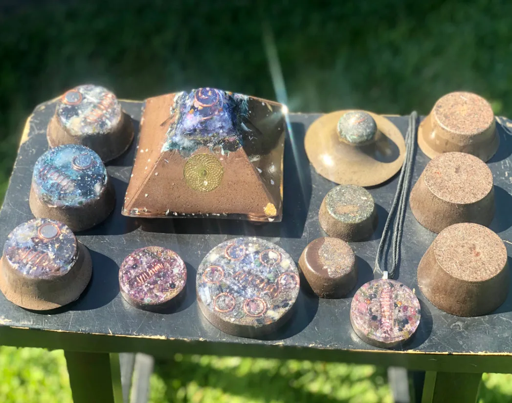 The “Family Pack” - 8-Sided Radionics Large Giza  (15 Hz), 6 Towerbusters, Smart Meter & Wi-Fi/Microwave Shields, 1 Amulet, 2 phone shields & 3 Freebies, 6 for repeat buyer ($243 in savings!)