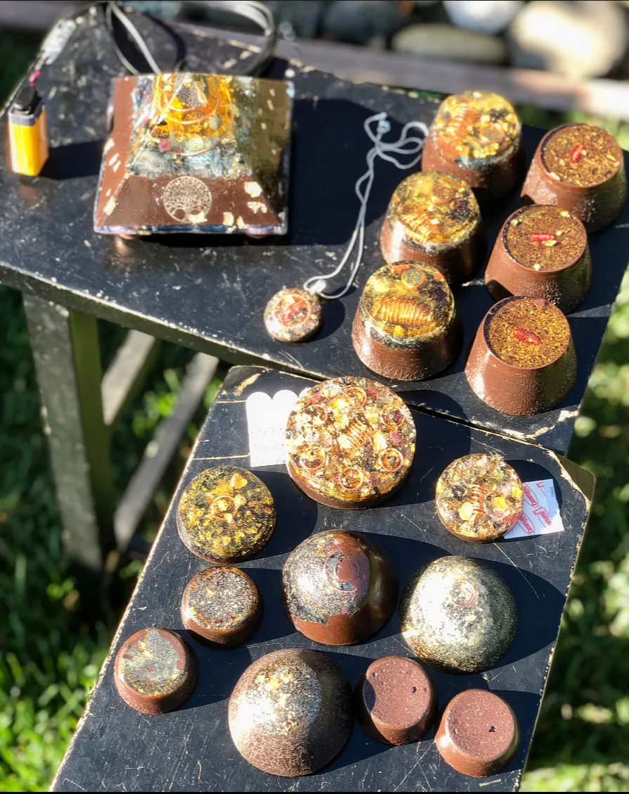 The “Family Pack” - 8-Sided Radionics Large Giza  (15 Hz), 6 Towerbusters, Smart Meter & Wi-Fi/Microwave Shields, 1 Amulet, 2 phone shields & 3 Freebies, 6 for repeat buyer ($243 in savings!)