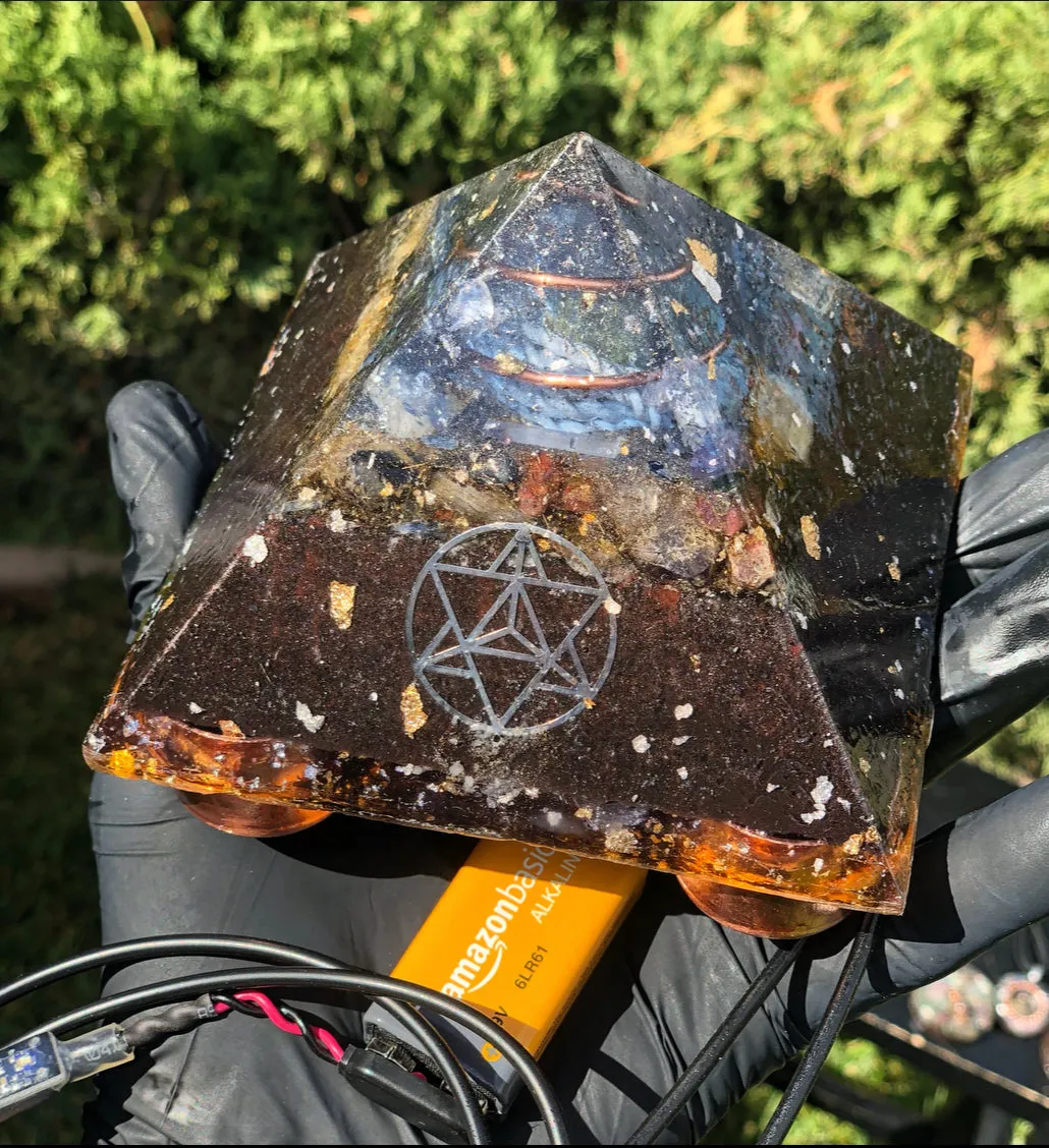 The “Family Pack” - 8-Sided Radionics Large Giza  (15 Hz), 6 Towerbusters, Smart Meter & Wi-Fi/Microwave Shields, 1 Amulet, 2 phone shields & 3 Freebies, 6 for repeat buyer ($243 in savings!)