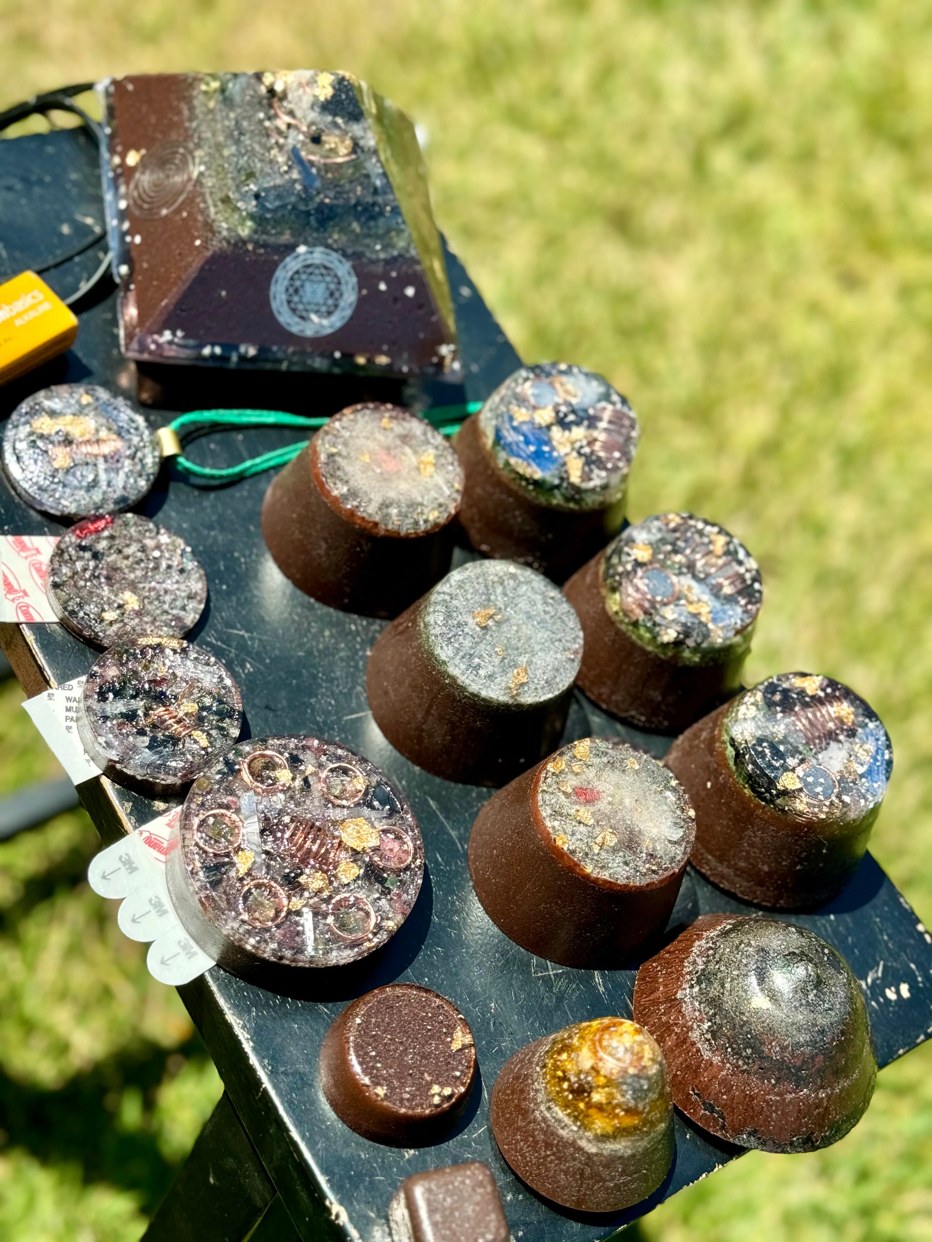 The “Family Pack” - 8-Sided Radionics Large Giza  (15 Hz), 6 Towerbusters, Smart Meter & Wi-Fi/Microwave Shields, 1 Amulet, 2 phone shields & 3 Freebies, 6 for repeat buyer ($243 in savings!)