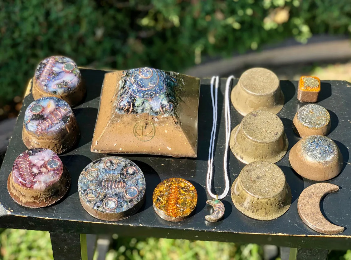 The “Family Pack” - 8-Sided Radionics Large Giza  (15 Hz), 6 Towerbusters, Smart Meter & Wi-Fi/Microwave Shields, 1 Amulet, 2 phone shields & 3 Freebies, 6 for repeat buyer ($243 in savings!)