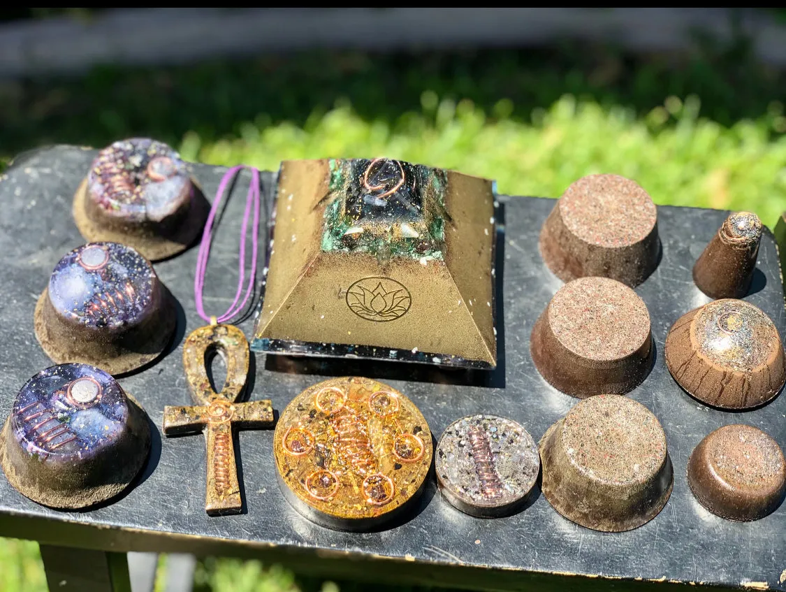 The “Family Pack” - 8-Sided Radionics Large Giza  (15 Hz), 6 Towerbusters, Smart Meter & Wi-Fi/Microwave Shields, 1 Amulet, 2 phone shields & 3 Freebies, 6 for repeat buyer ($243 in savings!)