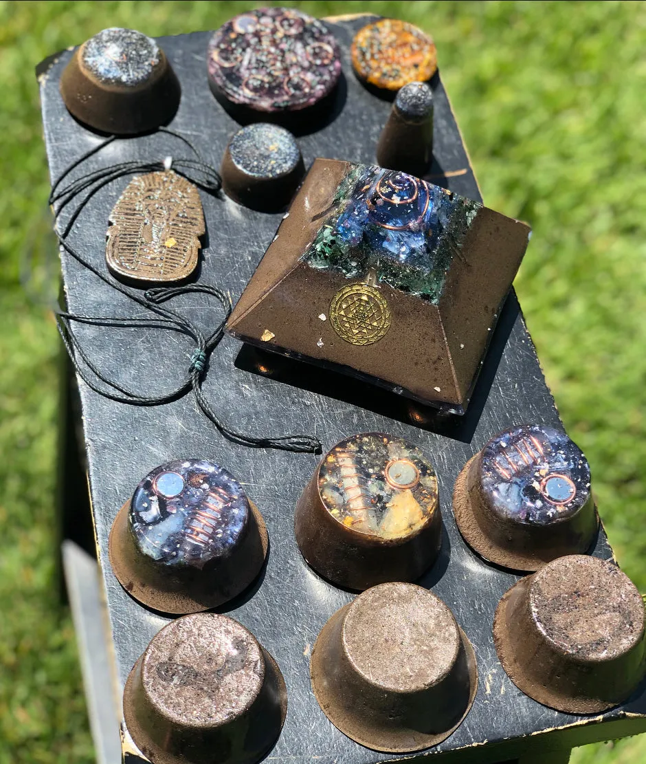 The “Family Pack” - 8-Sided Radionics Large Giza  (15 Hz), 6 Towerbusters, Smart Meter & Wi-Fi/Microwave Shields, 1 Amulet, 2 phone shields & 3 Freebies, 6 for repeat buyer ($243 in savings!)
