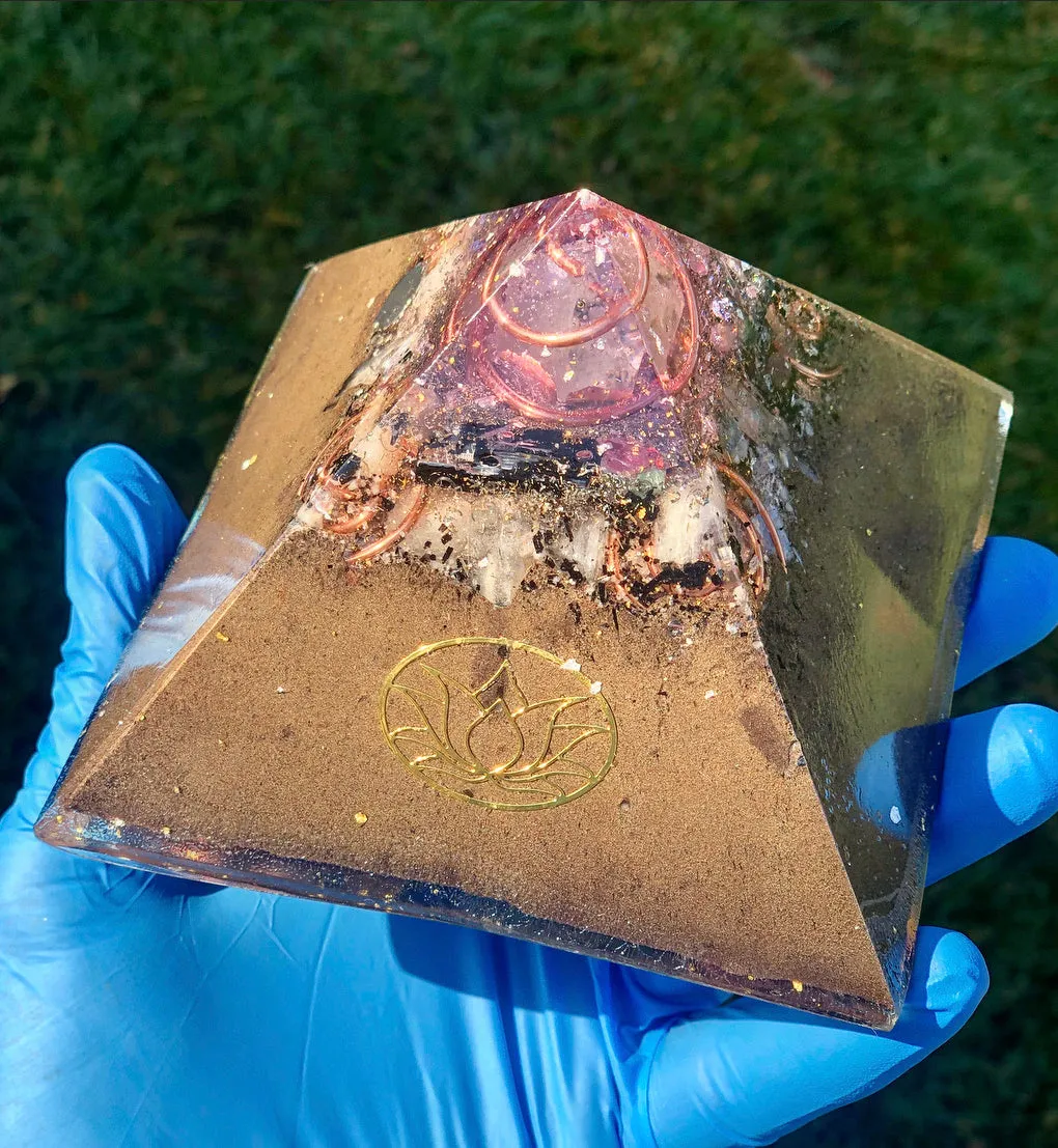 The “Family Pack” - 8-Sided Radionics Large Giza  (15 Hz), 6 Towerbusters, Smart Meter & Wi-Fi/Microwave Shields, 1 Amulet, 2 phone shields & 3 Freebies, 6 for repeat buyer ($243 in savings!)