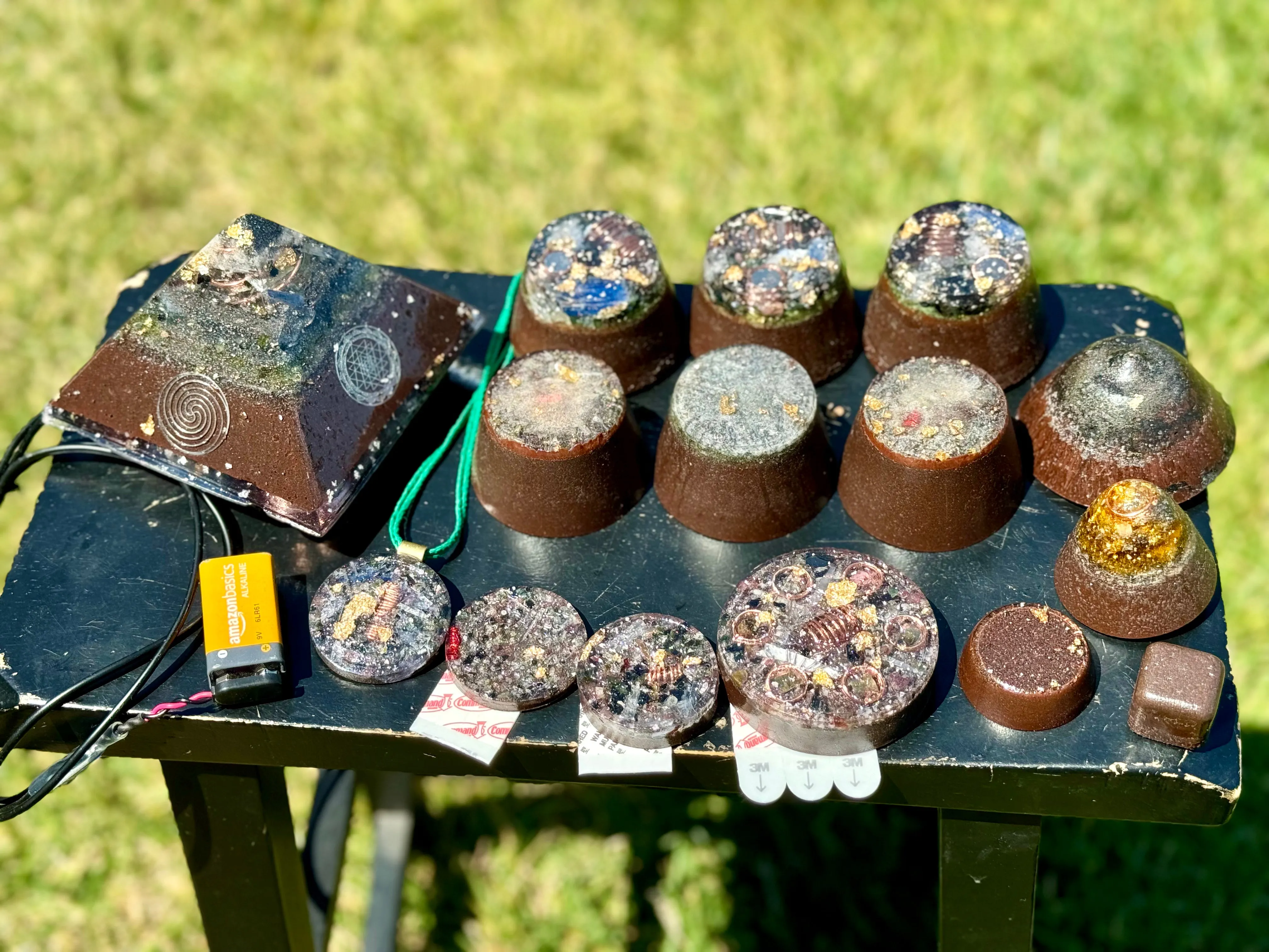 The “Family Pack” - 8-Sided Radionics Large Giza  (15 Hz), 6 Towerbusters, Smart Meter & Wi-Fi/Microwave Shields, 1 Amulet, 2 phone shields & 3 Freebies, 6 for repeat buyer ($243 in savings!)