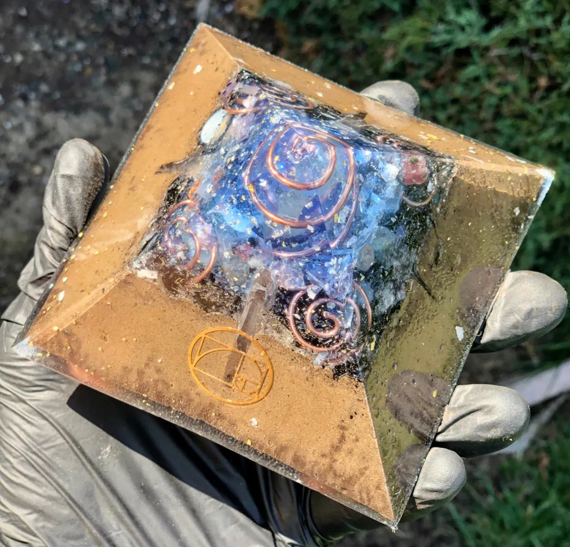 The “Family Pack” - 8-Sided Radionics Large Giza  (15 Hz), 6 Towerbusters, Smart Meter & Wi-Fi/Microwave Shields, 1 Amulet, 2 phone shields & 3 Freebies, 6 for repeat buyer ($243 in savings!)