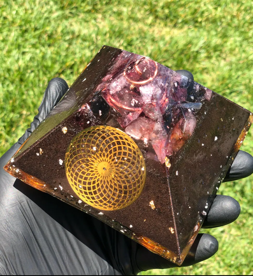 The “Family Pack” - 8-Sided Radionics Large Giza  (15 Hz), 6 Towerbusters, Smart Meter & Wi-Fi/Microwave Shields, 1 Amulet, 2 phone shields & 3 Freebies, 6 for repeat buyer ($243 in savings!)