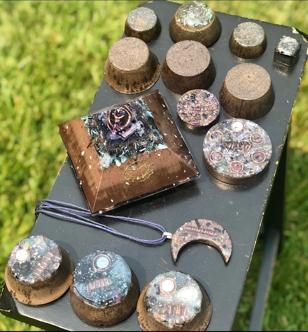 The “Family Pack” - 8-Sided Radionics Large Giza  (15 Hz), 6 Towerbusters, Smart Meter & Wi-Fi/Microwave Shields, 1 Amulet, 2 phone shields & 3 Freebies, 6 for repeat buyer ($243 in savings!)