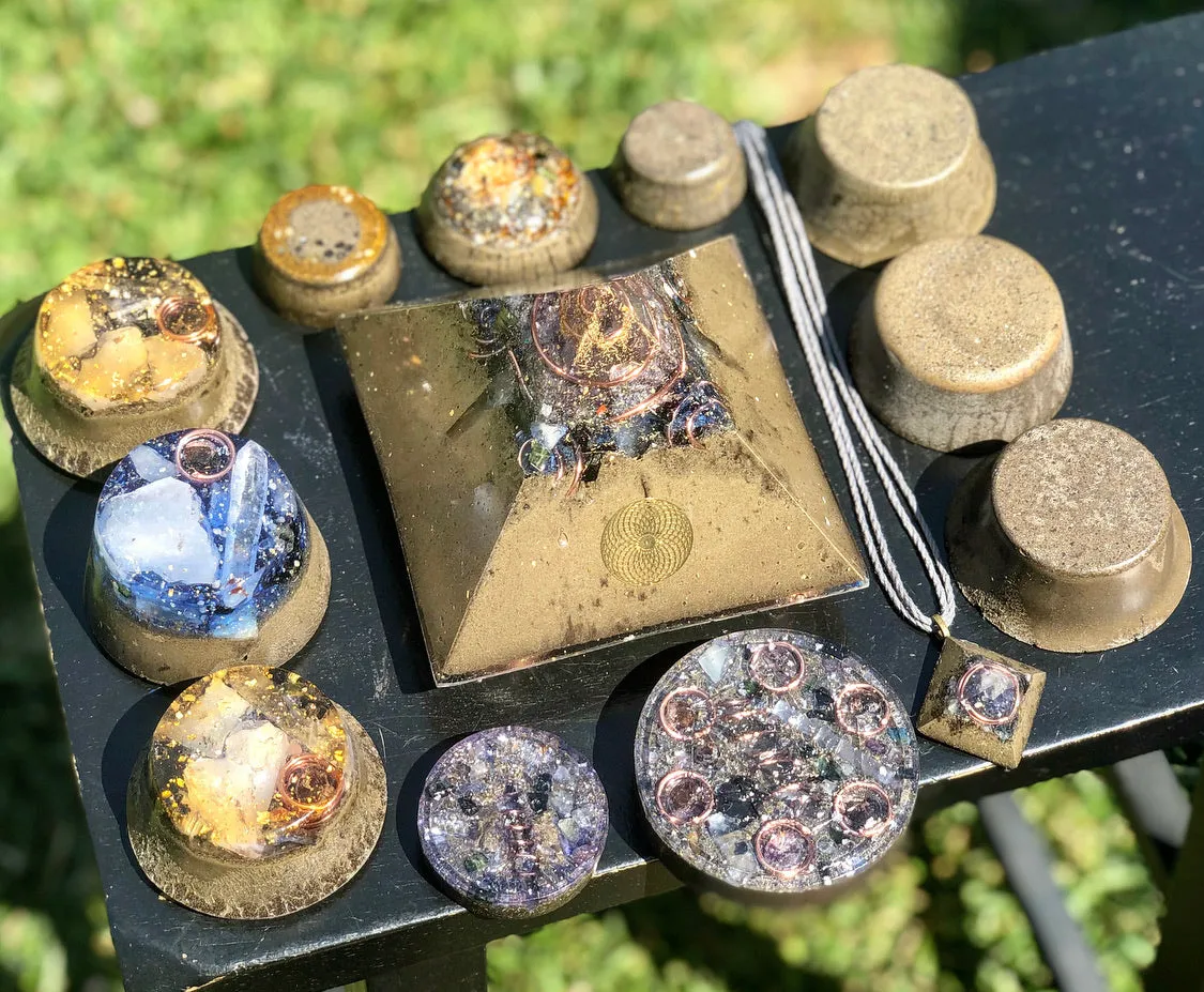 The “Family Pack” - 8-Sided Radionics Large Giza  (15 Hz), 6 Towerbusters, Smart Meter & Wi-Fi/Microwave Shields, 1 Amulet, 2 phone shields & 3 Freebies, 6 for repeat buyer ($243 in savings!)