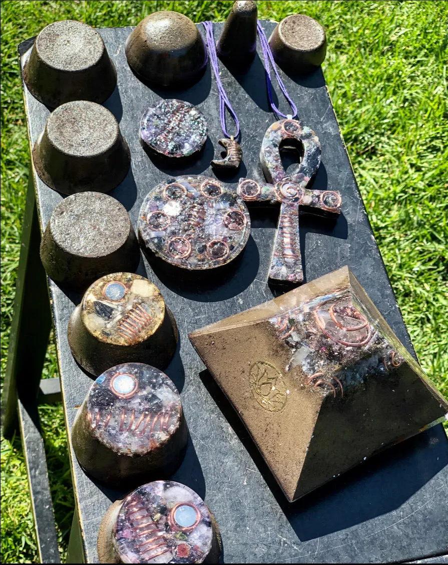 The “Family Pack” - 8-Sided Radionics Large Giza  (15 Hz), 6 Towerbusters, Smart Meter & Wi-Fi/Microwave Shields, 1 Amulet, 2 phone shields & 3 Freebies, 6 for repeat buyer ($243 in savings!)