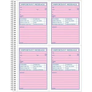 TOPS Carbonless Important Message Book