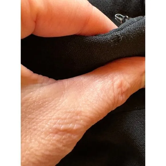 TSE Skirt Women 14 Black Wool Straight Pencil Knee Length Career Corpcore