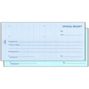 U-Grade Official Receipt 50 x 2 Ply