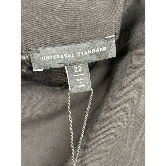 Universal Standard Lynn Luxe Pencil Twill‎ Skirt Size 20 Business Work Black
