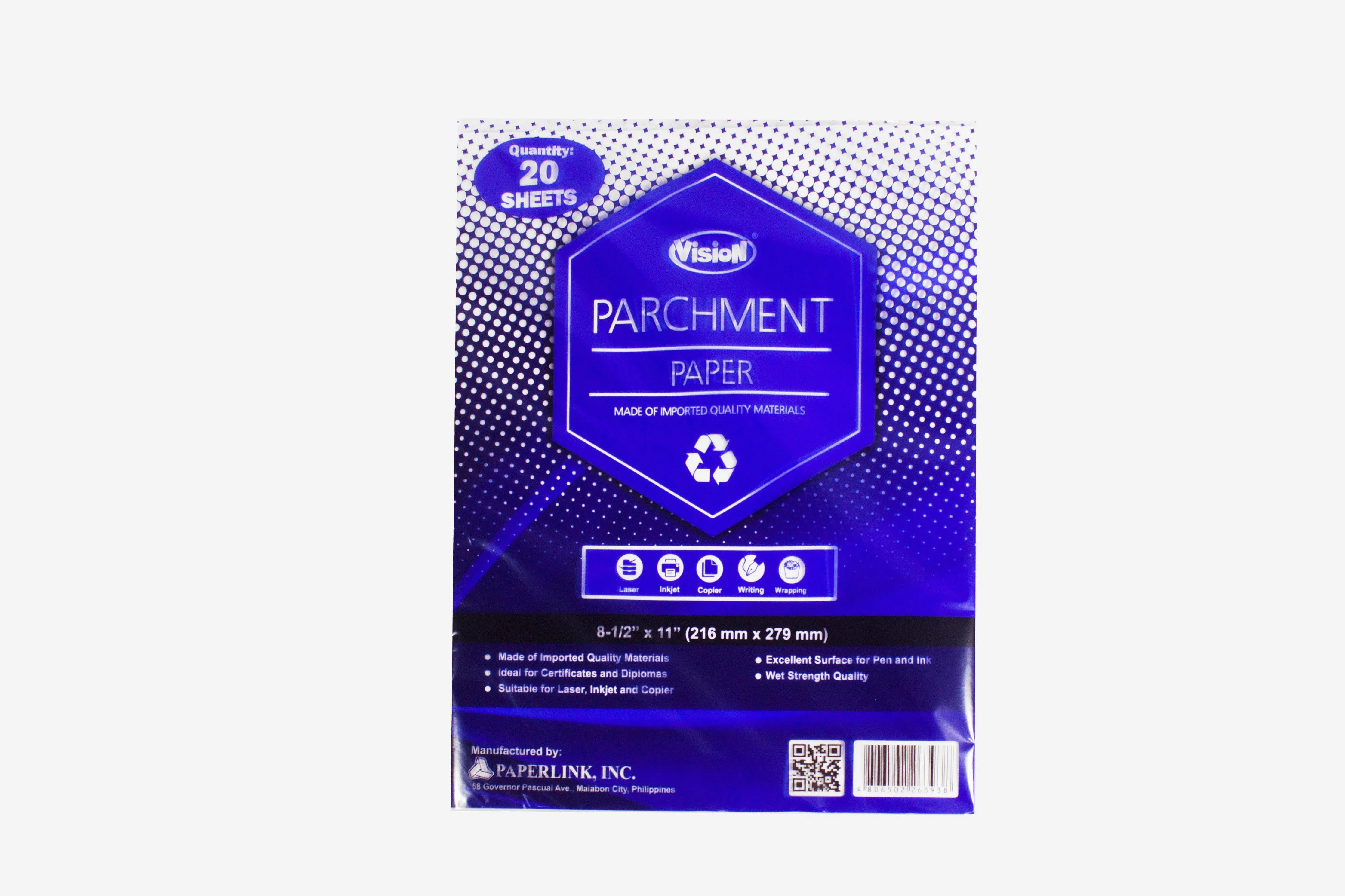 Vision Parchment Paper Short | 25Pack