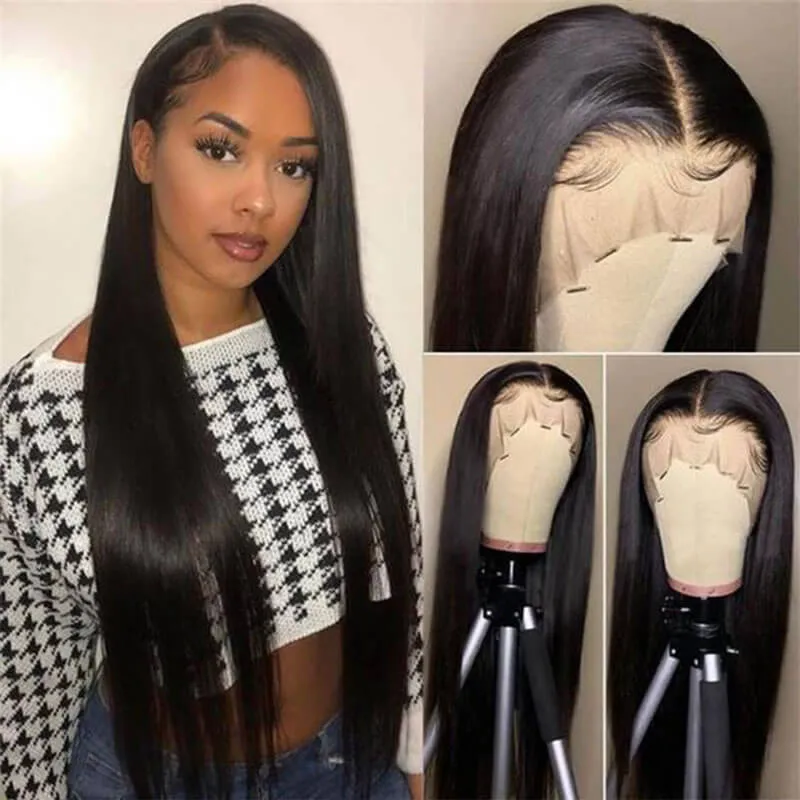 Wavymy Silky Straight Wig 5x5 HD Lace Closure Human Hair Wigs