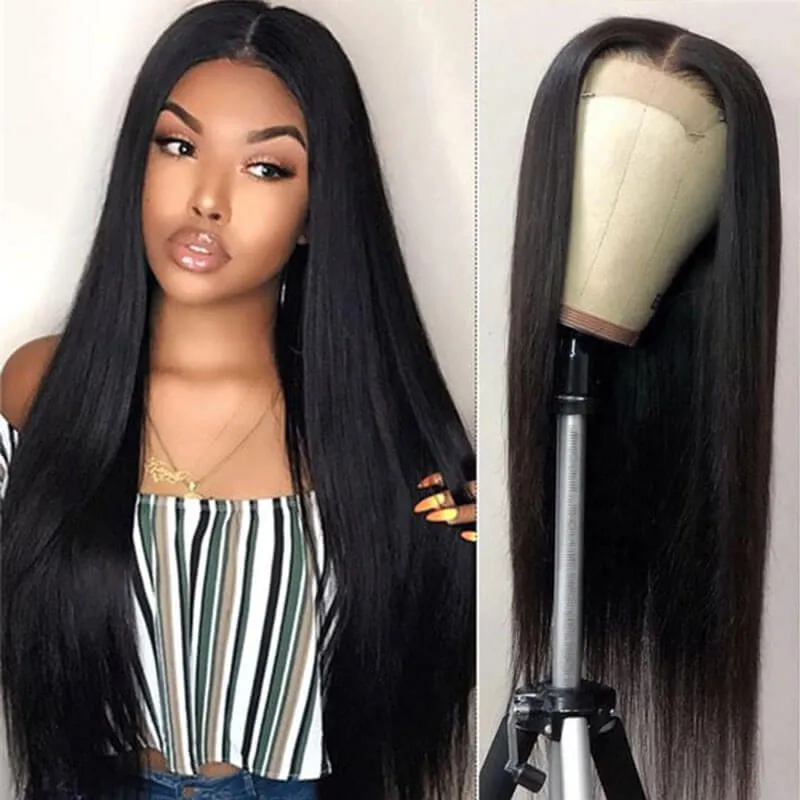 Wavymy Silky Straight Wig 5x5 HD Lace Closure Human Hair Wigs