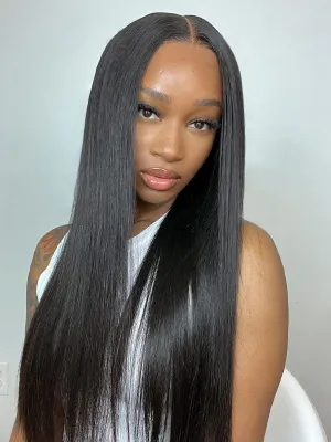 Wavymy Silky Straight Wig 5x5 HD Lace Closure Human Hair Wigs