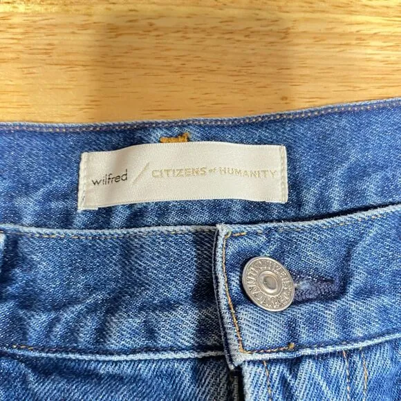 Wilfred X Citizens Of Humanity Liv Straight Step Raw Hem Jeans Women's 30