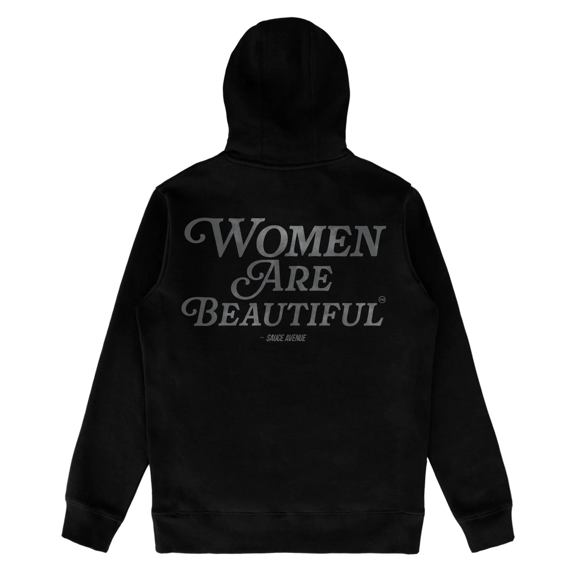 Women Are Beautiful (GY) | Black Hoodie
