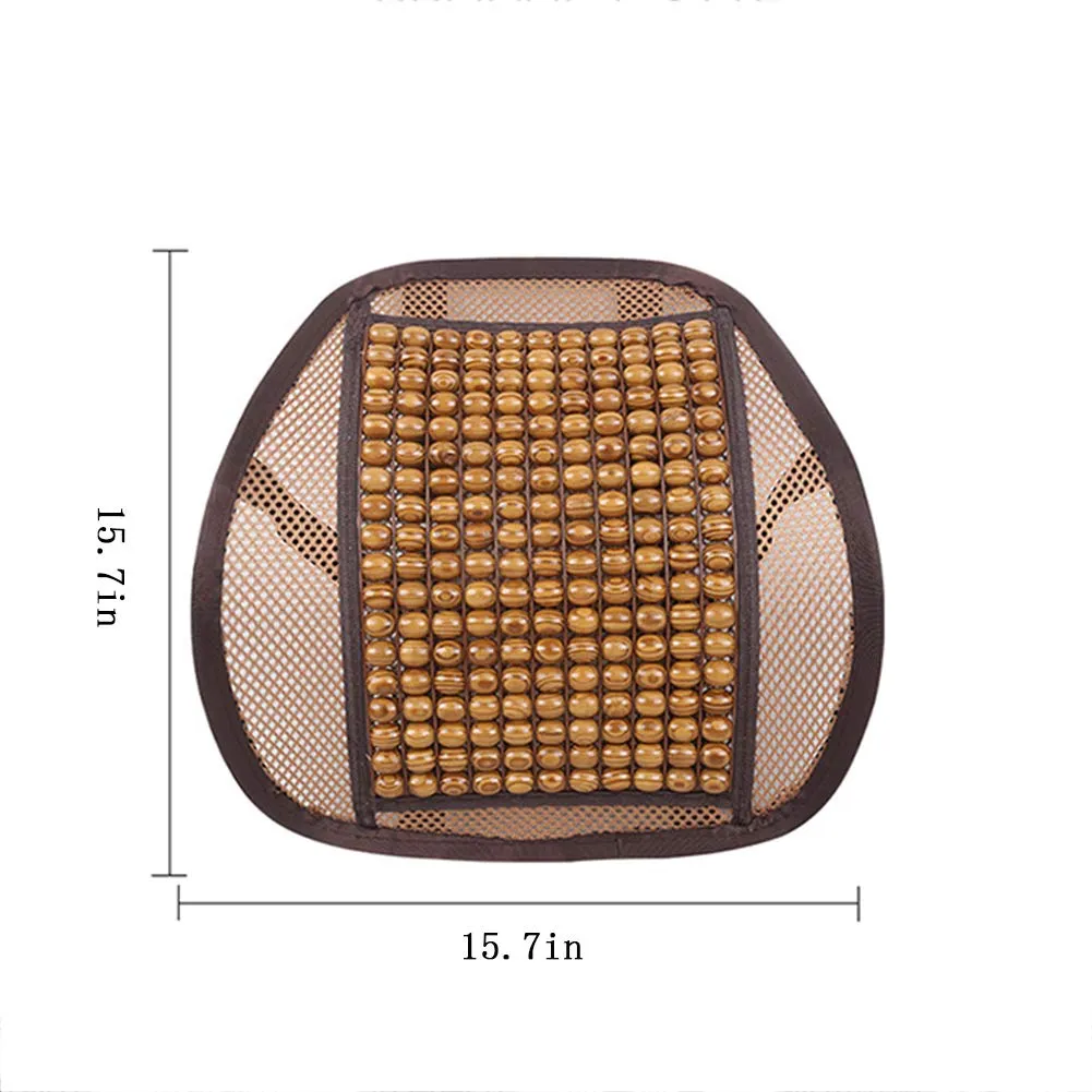 Wood Beads Lumbar Support Cushion