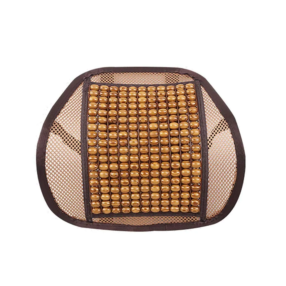 Wood Beads Lumbar Support Cushion