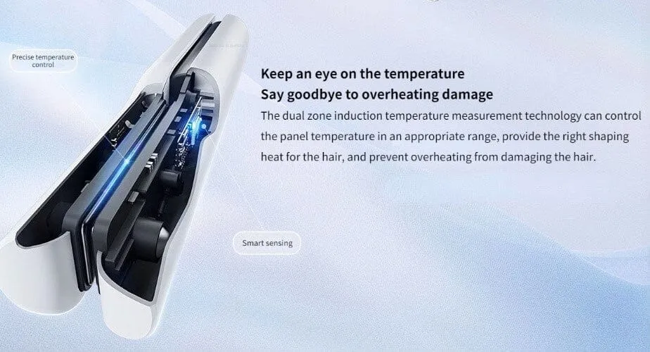 Xiaomi Mijia Wireless Straight Clip Professional Iron Curling and Straightening Hair