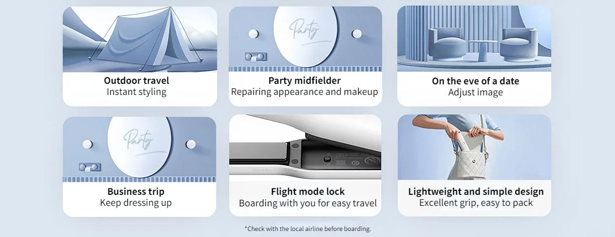 Xiaomi Mijia Wireless Straight Clip Professional Iron Curling and Straightening Hair
