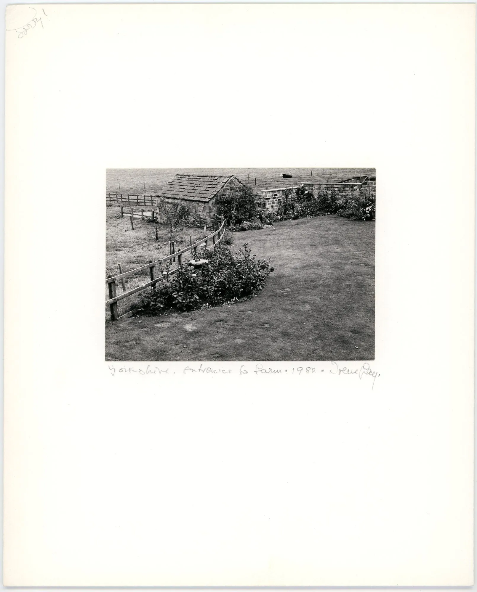 Yorkshire. Entrance to Farm.